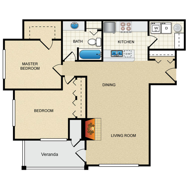 Floorplan - Thorncroft Farms Apartments