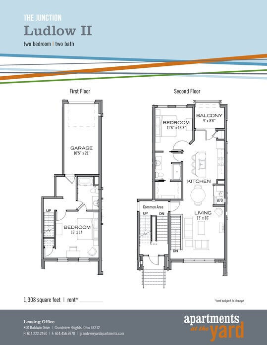 Floorplan - Apartments at the Yard: Junction