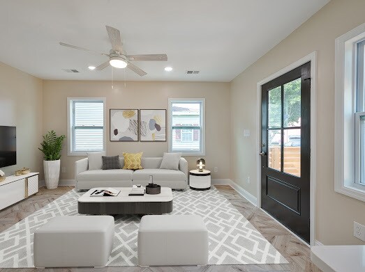 Living Room - 1405 Holt St