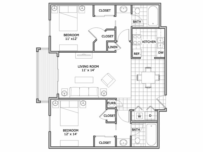 two bedroom | The Abbey - The Abbey Apartments