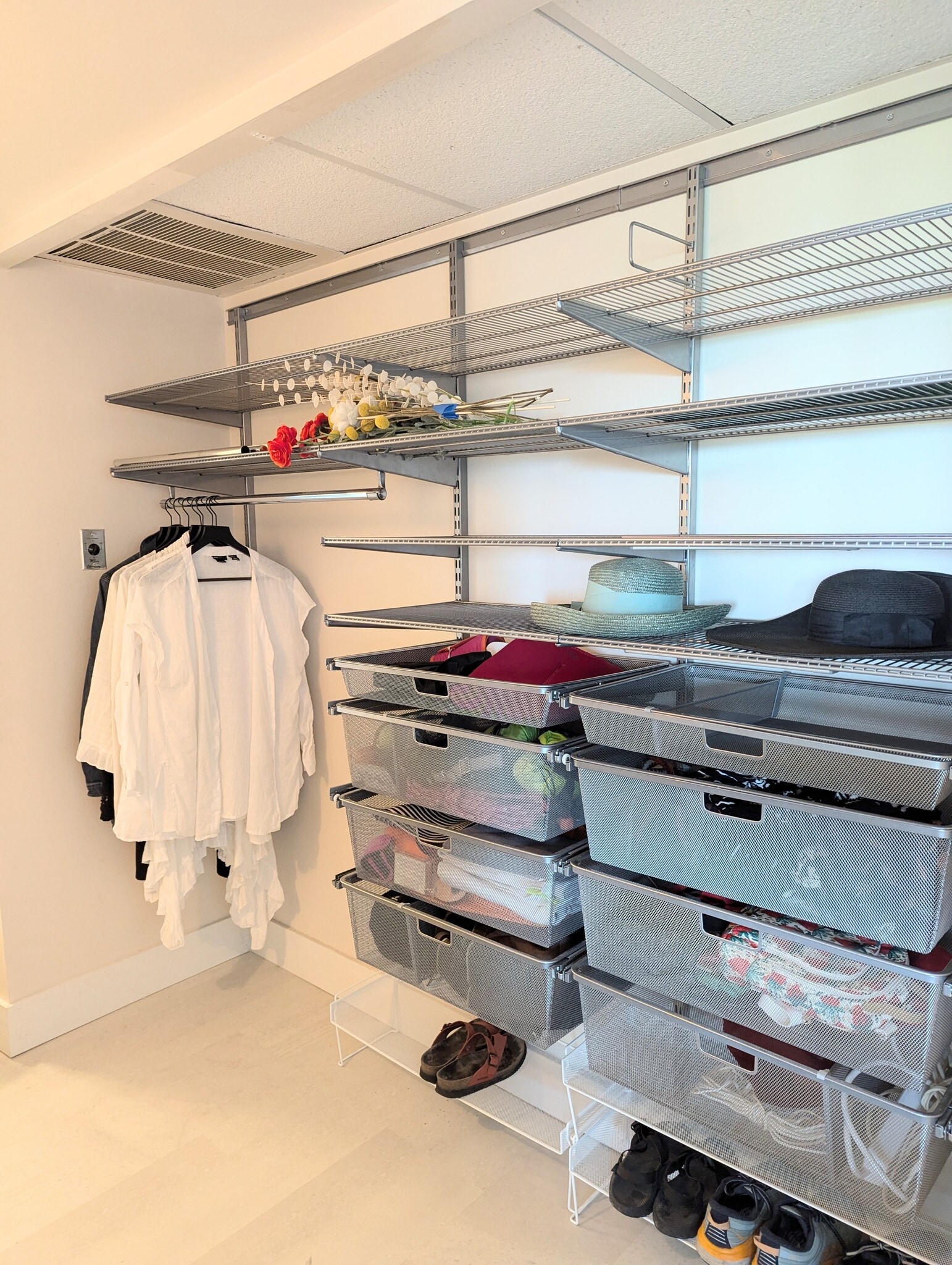 hallway Elfa organization - 1200 N Humboldt St