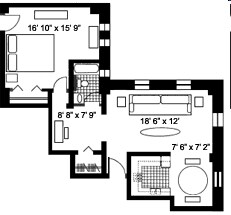 1BR/1BA - The Monticello