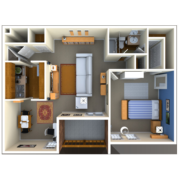 Floorplan - The Habitat Apartments