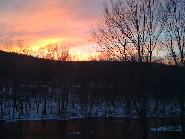 Winter sunset - 6201 NY-42