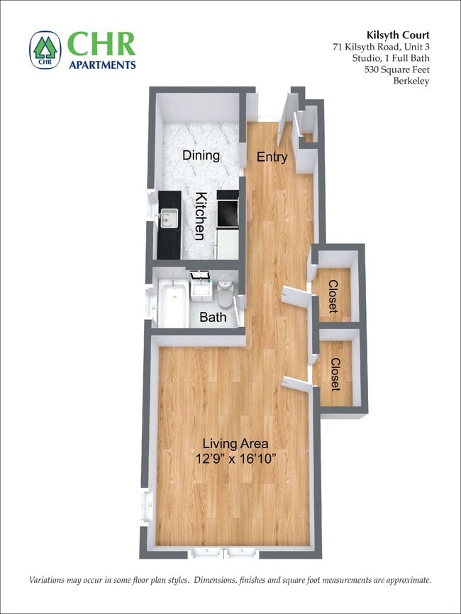 Floorplan - CHR Brighton Apartments