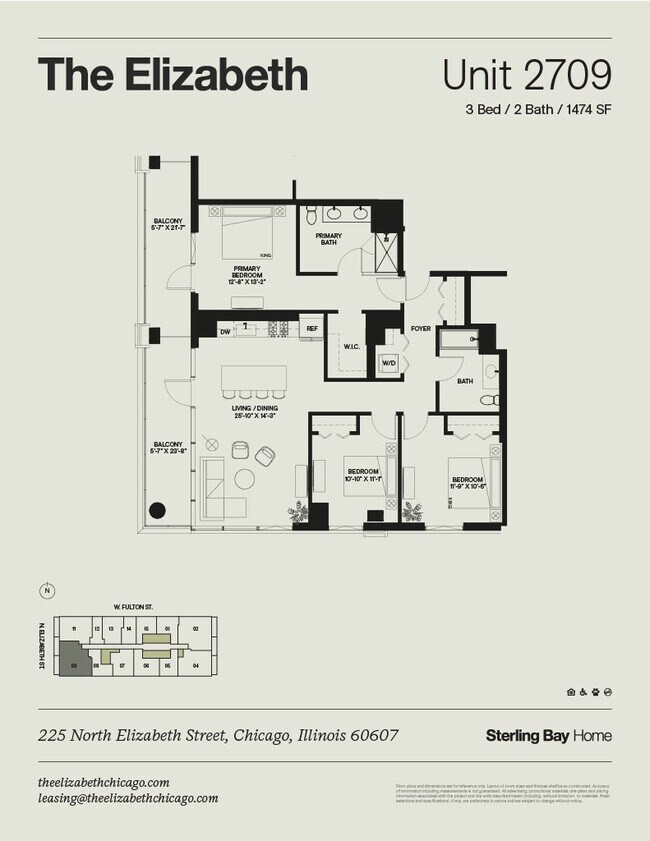 Floorplan - The Elizabeth Chicago