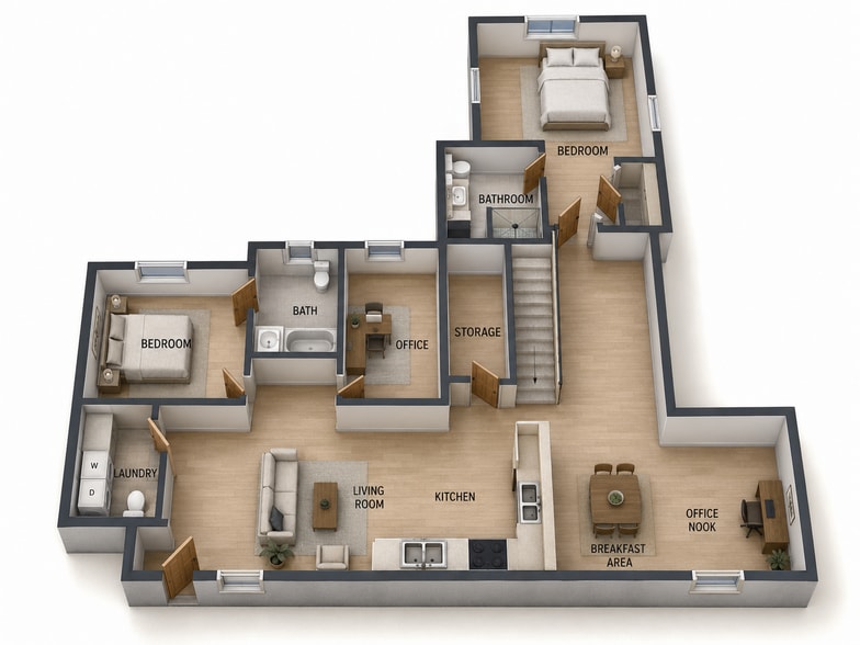 conceptual 2nd floorplan - 400 Lakeview Blvd