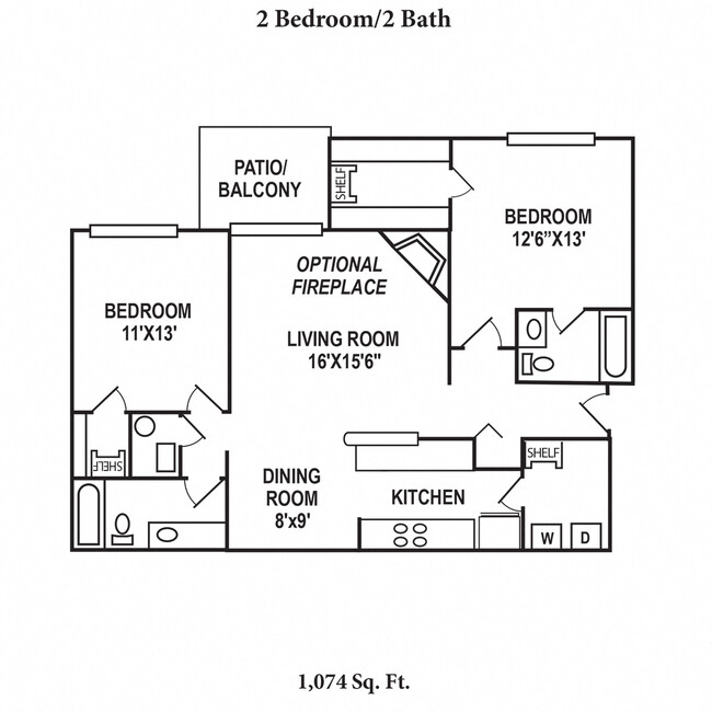 Floorplan - Deercross Apartments