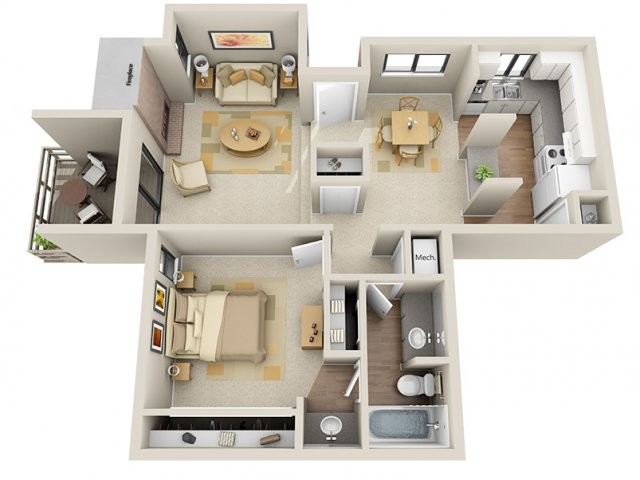 Floorplan - Cedar Brooke Apartments