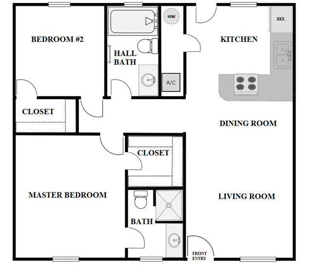 Floorplan - Sun Meadow Apartments