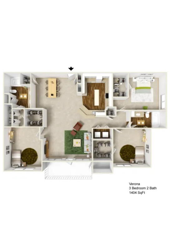 Floorplan - Milano Apartments