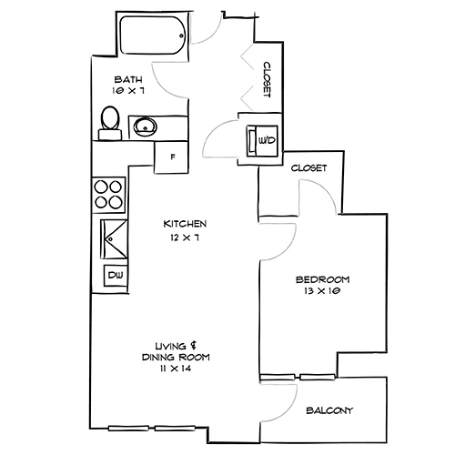 Floorplan - Indigo Apartments