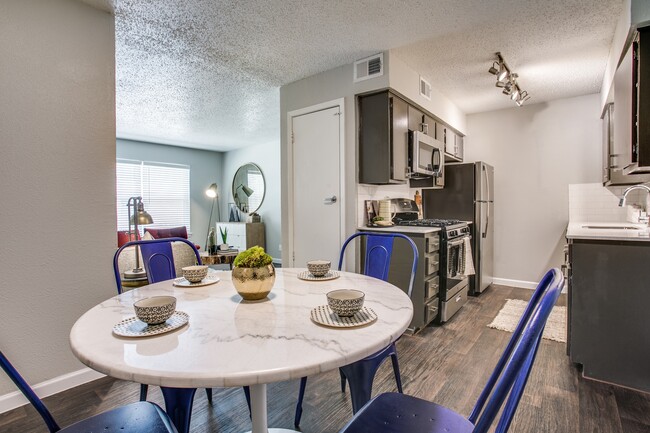 Dining Room/Kitchen in the B1 Two-Bedroom Floor Plan - The Ruston