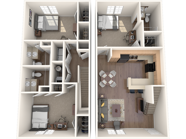 3 Bedroom Townhome - Wildwood Baton Rouge