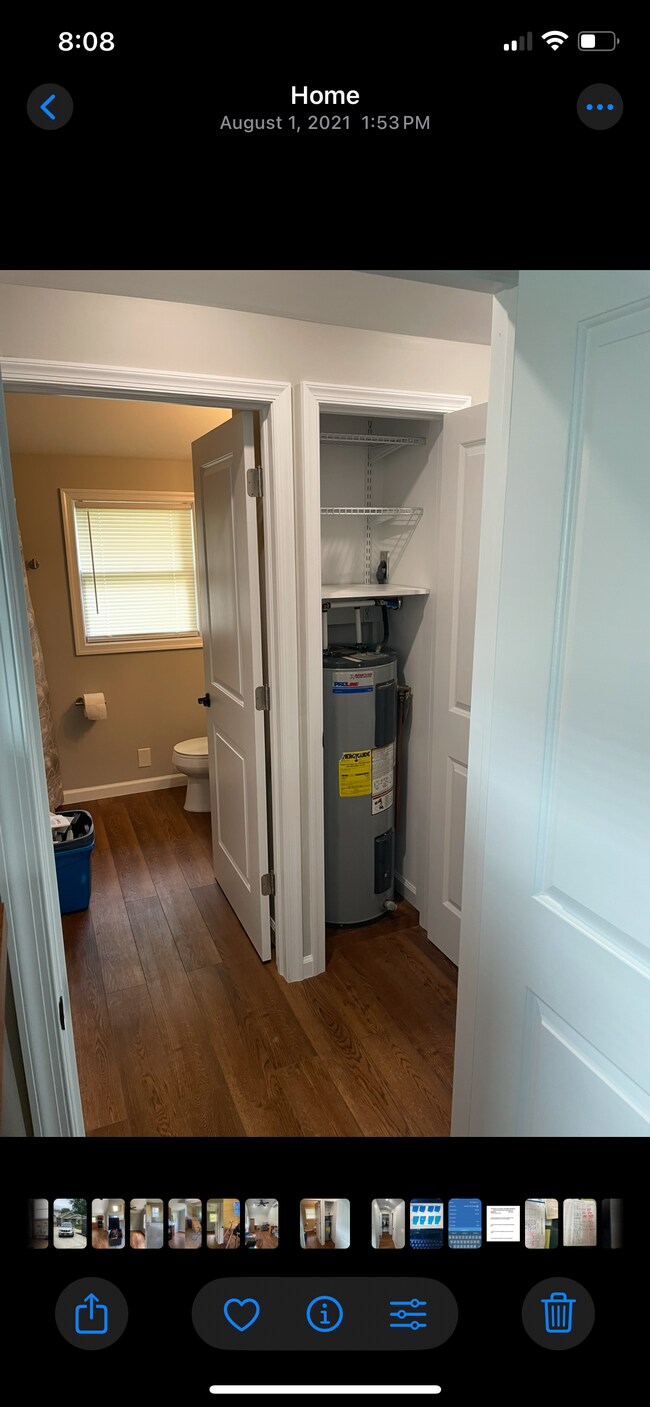 From Bedroom looking into the hallway/bathroom linen closet - 505 Union Ave