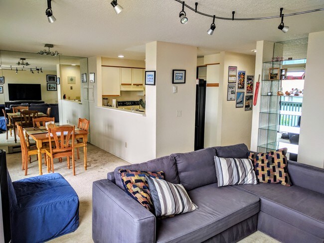 Living room, dining room, & kitchen - 1315 S Puget Dr