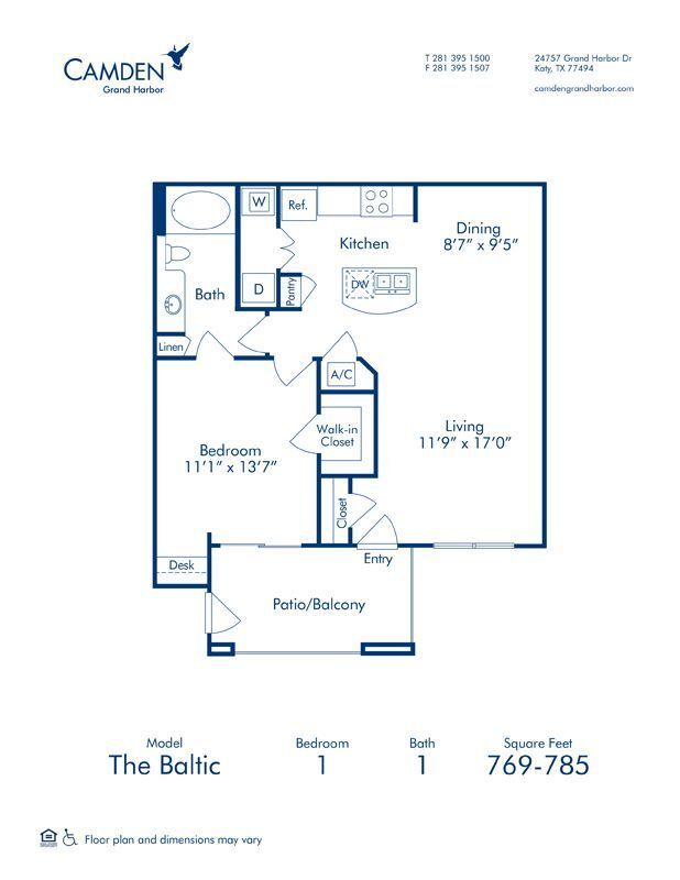 Floorplan - Camden Grand Harbor