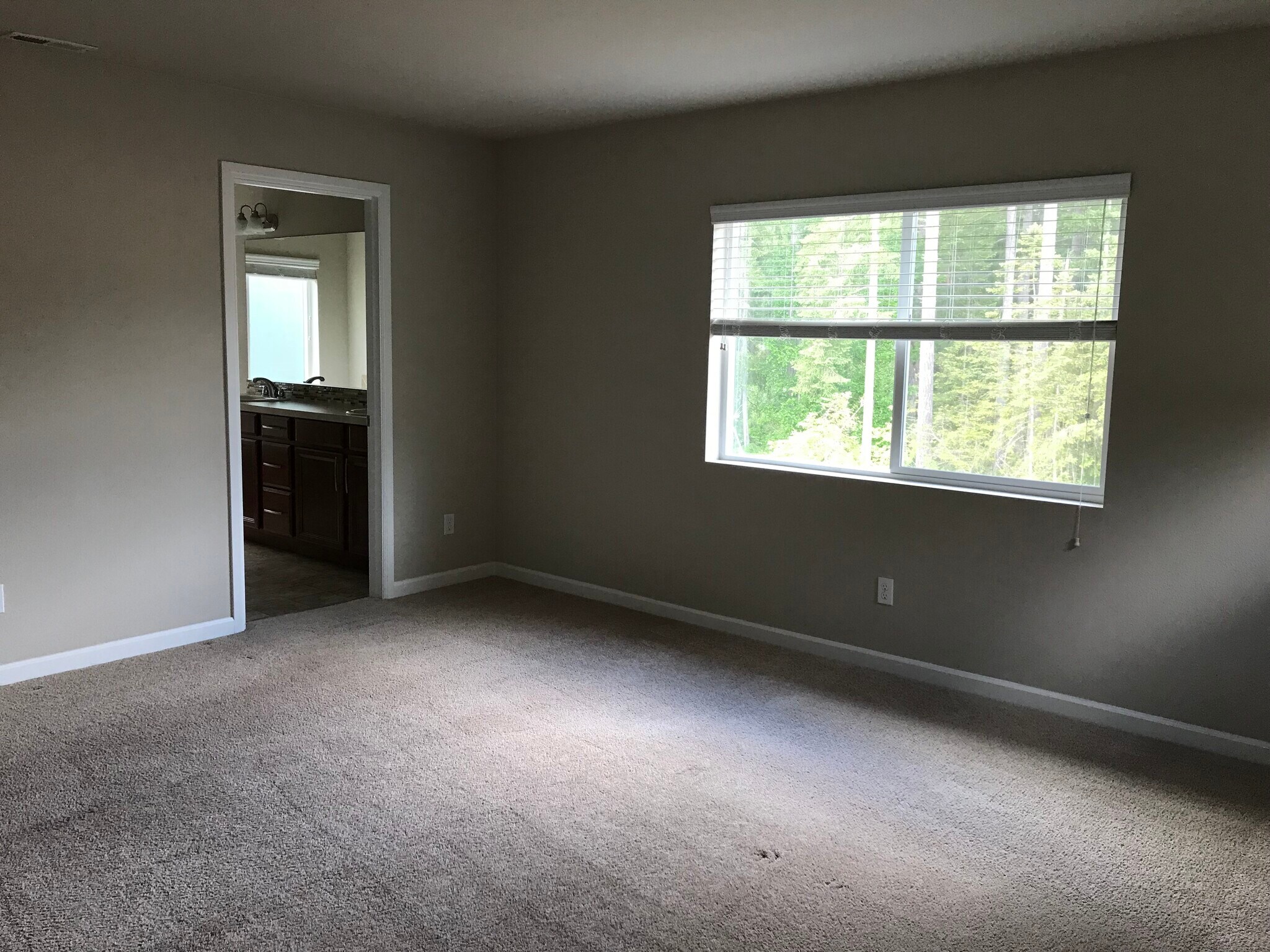 Large Master leading into master ensuite, private linen closet, large walk in closet - 8828 Jayden Ln NE