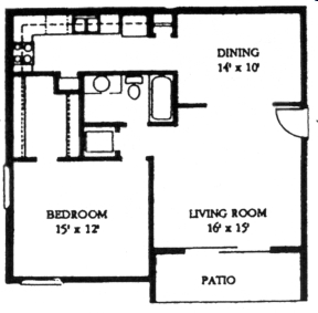 1BR/1BA - Meadow Green Apartments