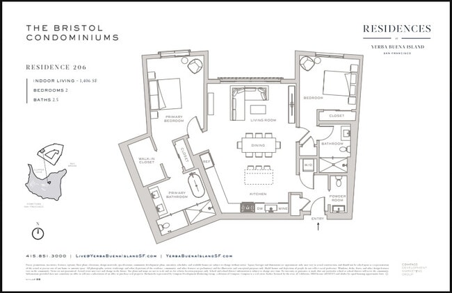 Floorplan - The Residences at Yerba Buena Island