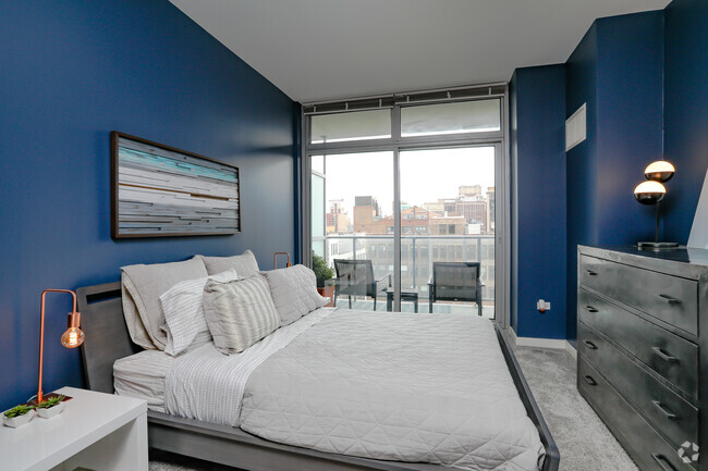 1 BR, 1.5 BA - Bedroom - Burnham Pointe