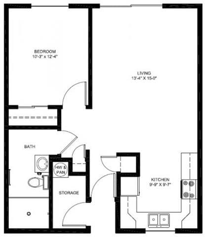 Floorplan - Village East Apartments