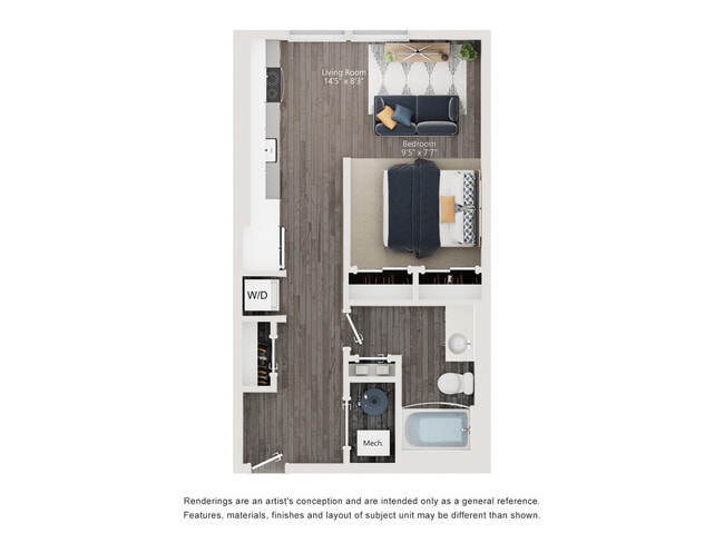 S4 Floor Plan - 2D - The Richmond Apartments