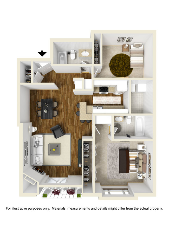 Floorplan - Darlington Apartments