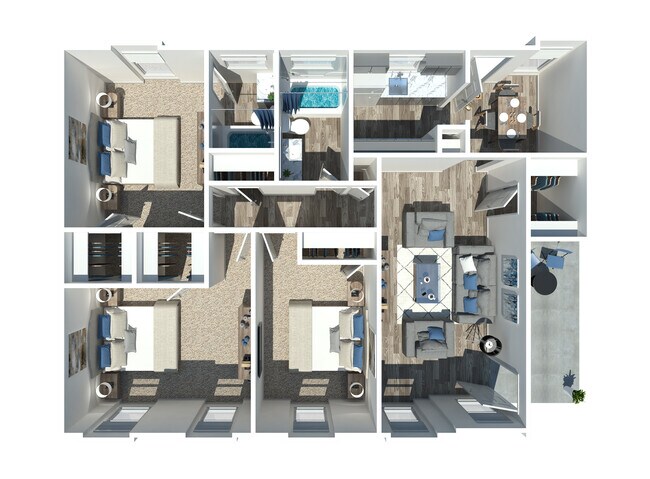 Floorplan - Hillcrest Apartments