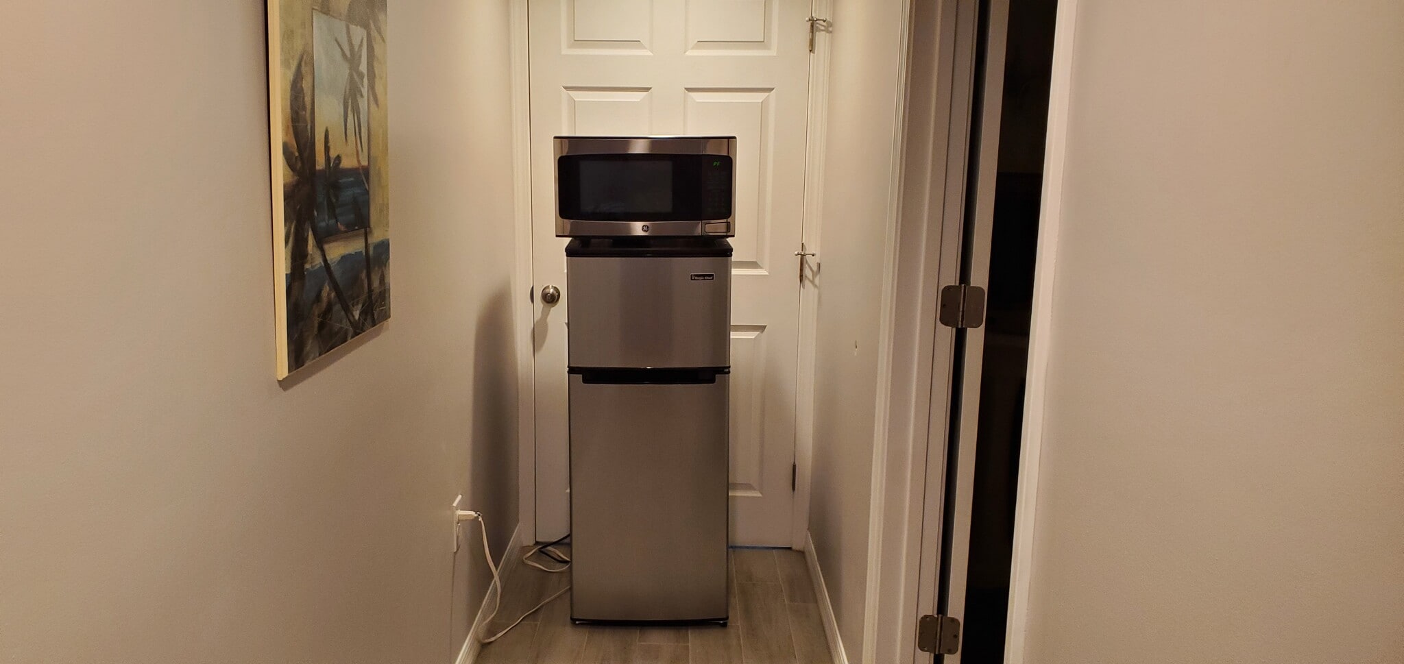 new fridge and microwave - 6542 Sherry Ln