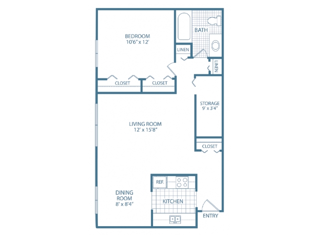 Floorplan - Golf Manor Apartments