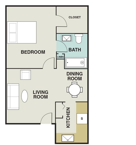 1BR/1BA - Allure Apartments