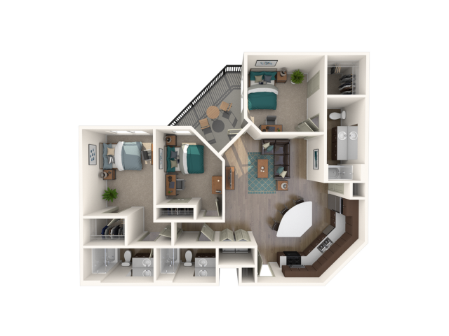 Three bedroom - zGrandMarc Austin