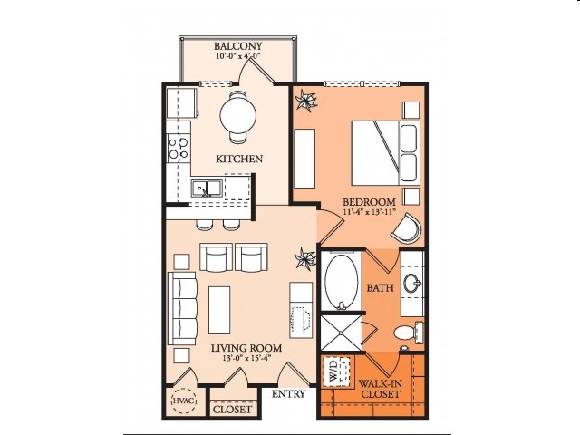 1BR/1BA - The Element