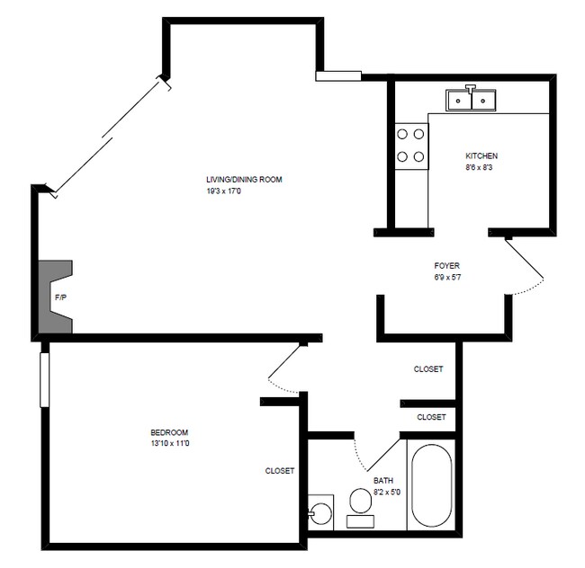Floorplan - 1801 North Dayton