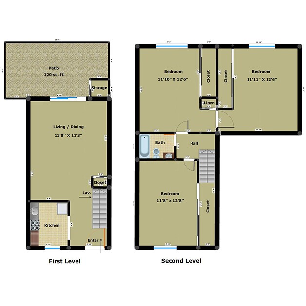 3 Bedroom/ 1.5 Bath - Chippenham Townhomes