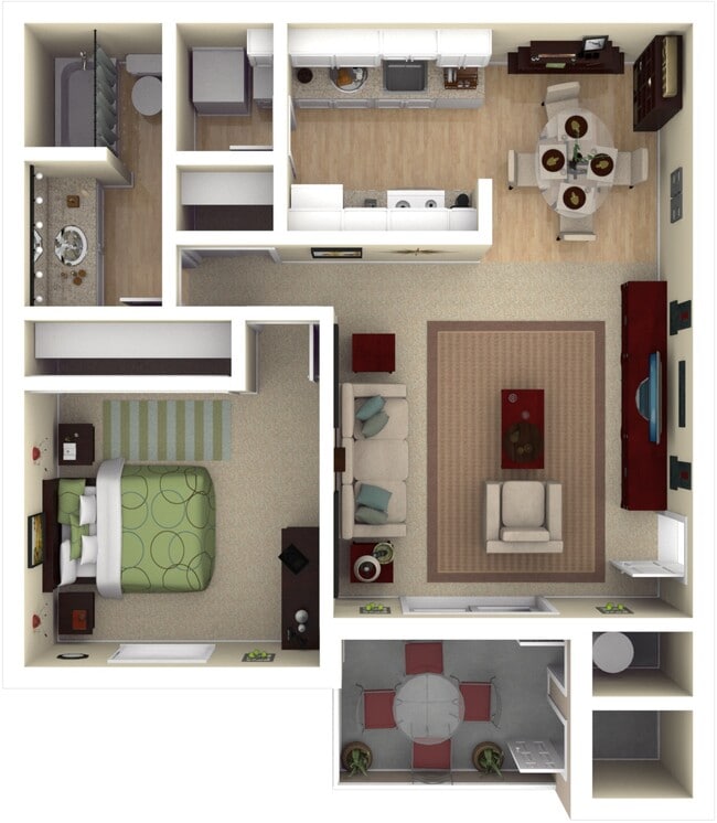Floorplan - Plum Tree Apartment Homes