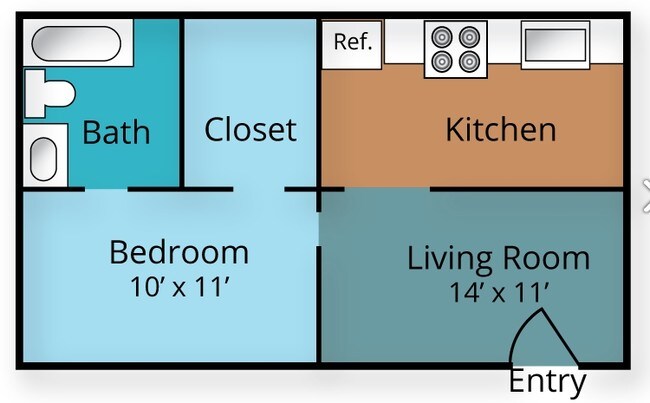 1BR/1BA - The Sophie