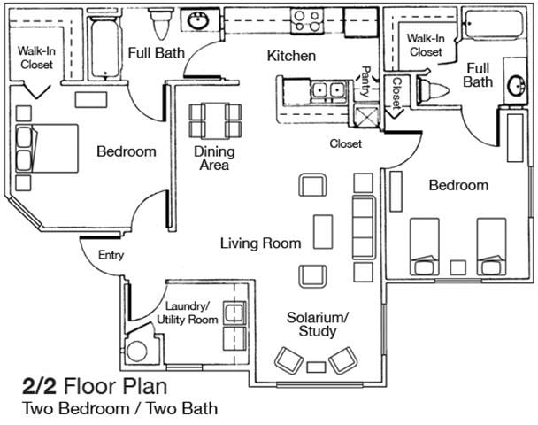 Floorplan - Worthington Apartments