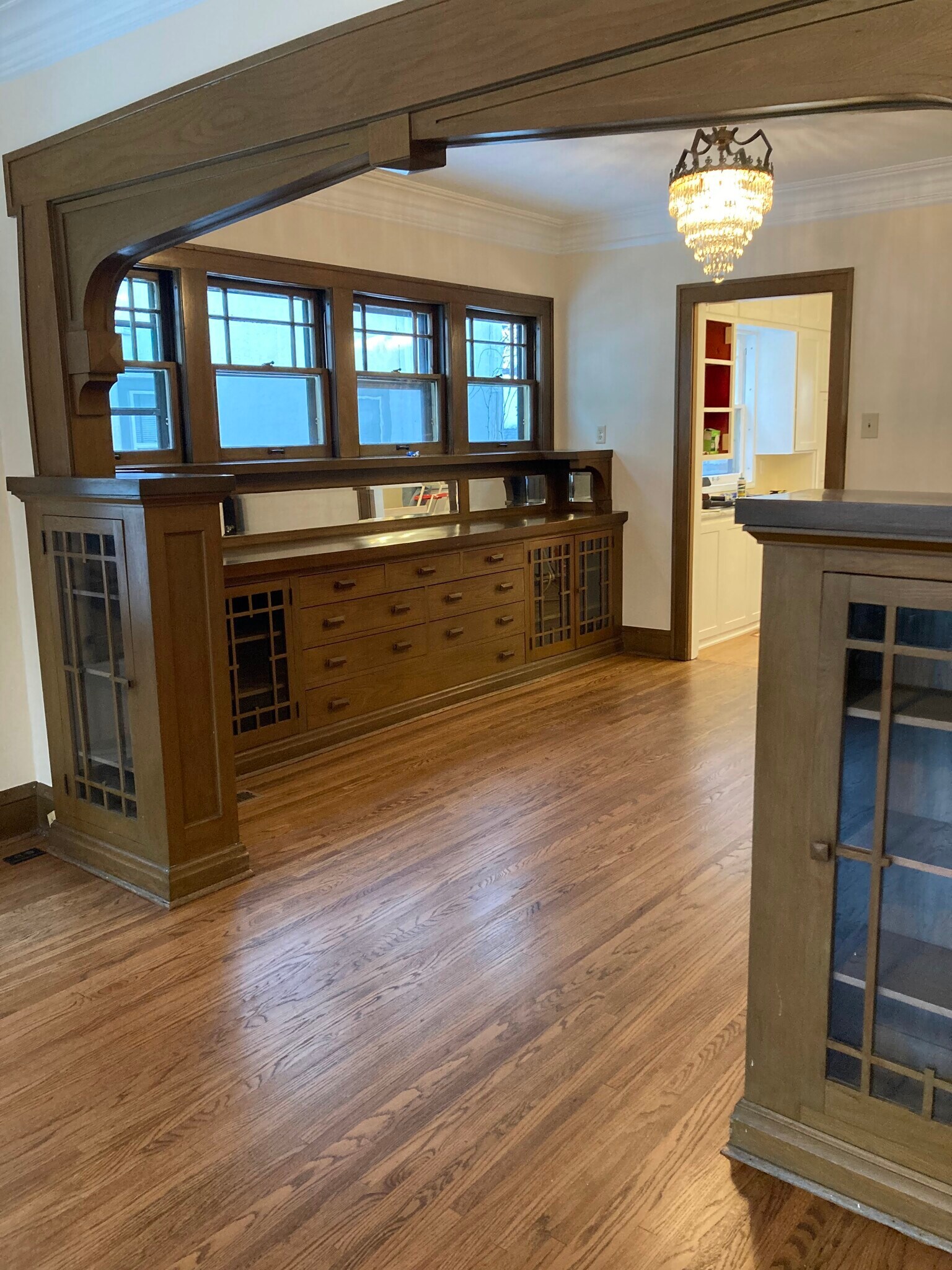 Dining Room with Arch and Built Ins - 4948 Aldrich Ave S