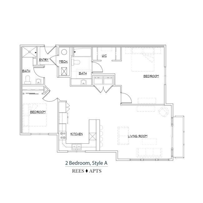 Floorplan - Rees Apartments