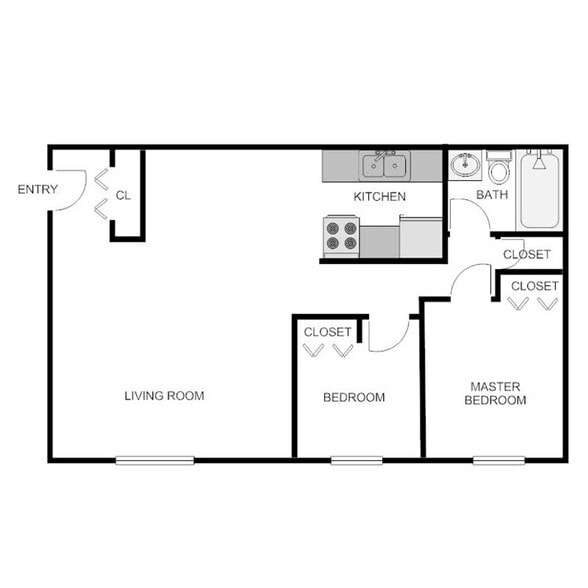 Floorplan - Biscayne Apartments