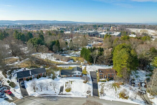 Overhead View showing proximity to Virginia Tech - 1105 Golfview Dr