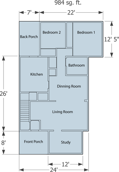 Floor Plan - 1115 Granger Ave
