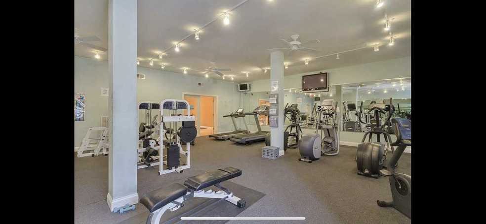 access-controlled gym in main building (50 yards away) - 735 Walker Square