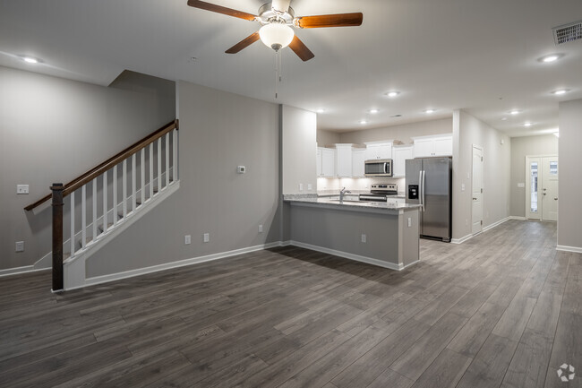 3BR, 2.5BA - A - 1,680SF - Living Room - Dartford Townhomes