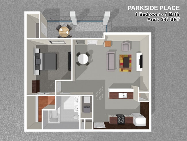 1 BED / 1 BATH - Parkside Place