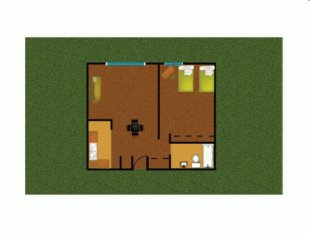 1 Bedroom 1 Bathroom - River Park Apartments