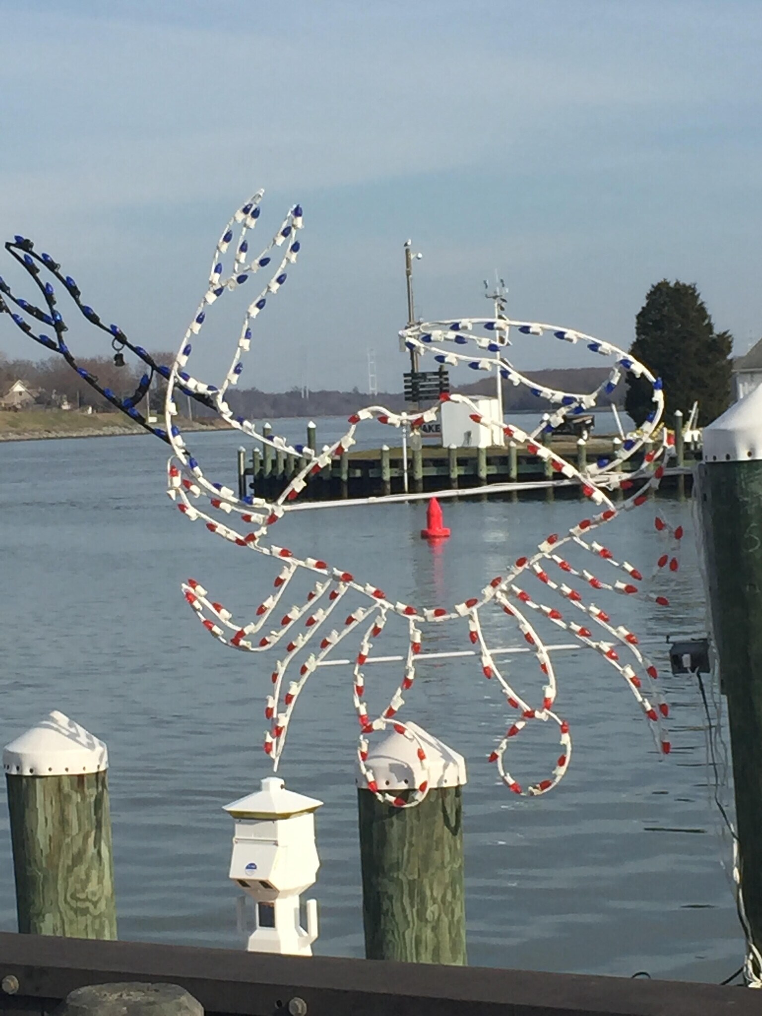 Chesapeake City winter decorations - 222 Bohemia Ave
