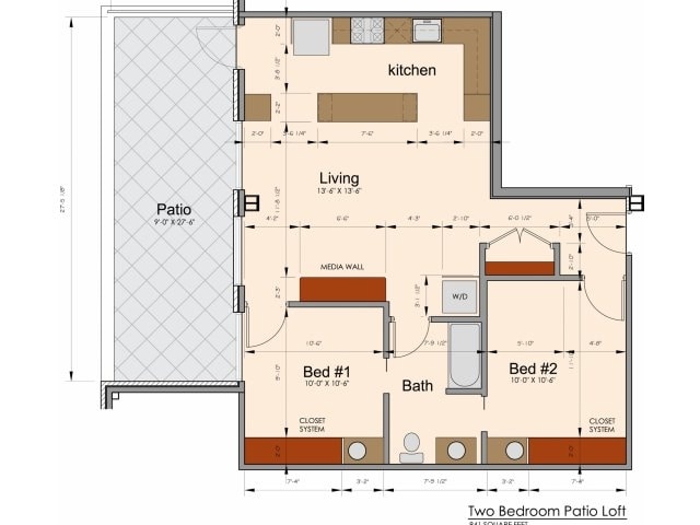 2BR/1BA - St. Anne Lofts